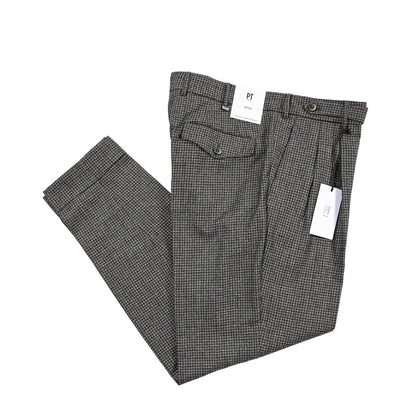 PT TORINO “CARROT FIT” SUPER 100's ヴァージンウール100% ツータックグルカパンツ