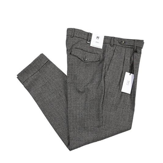 PT TORINO “CARROT FIT” SUPER 100's ヴァージンウール100% ツータックグルカパンツ