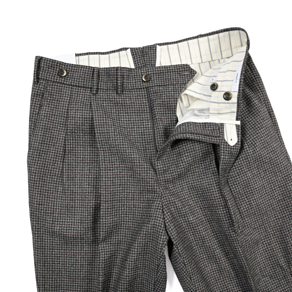 PT TORINO “CARROT FIT” SUPER 100's ヴァージンウール100% ツータックグルカパンツ