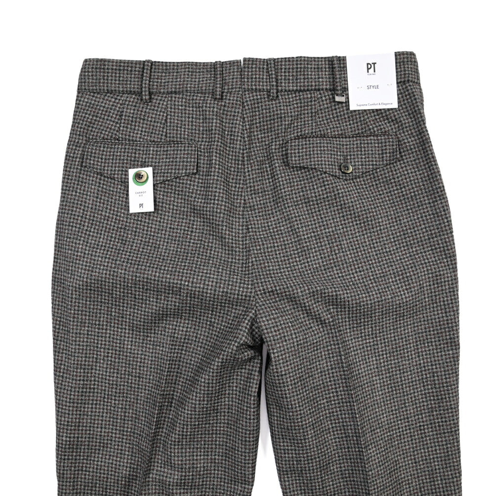 PT TORINO “CARROT FIT” SUPER 100's ヴァージンウール100% ツータックグルカパンツ
