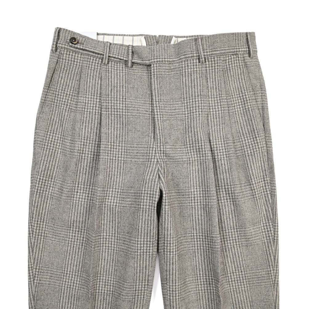 PT TORINO Deluxe “CARROT FIT” カシミヤ混ウール ツータックグルカパンツ