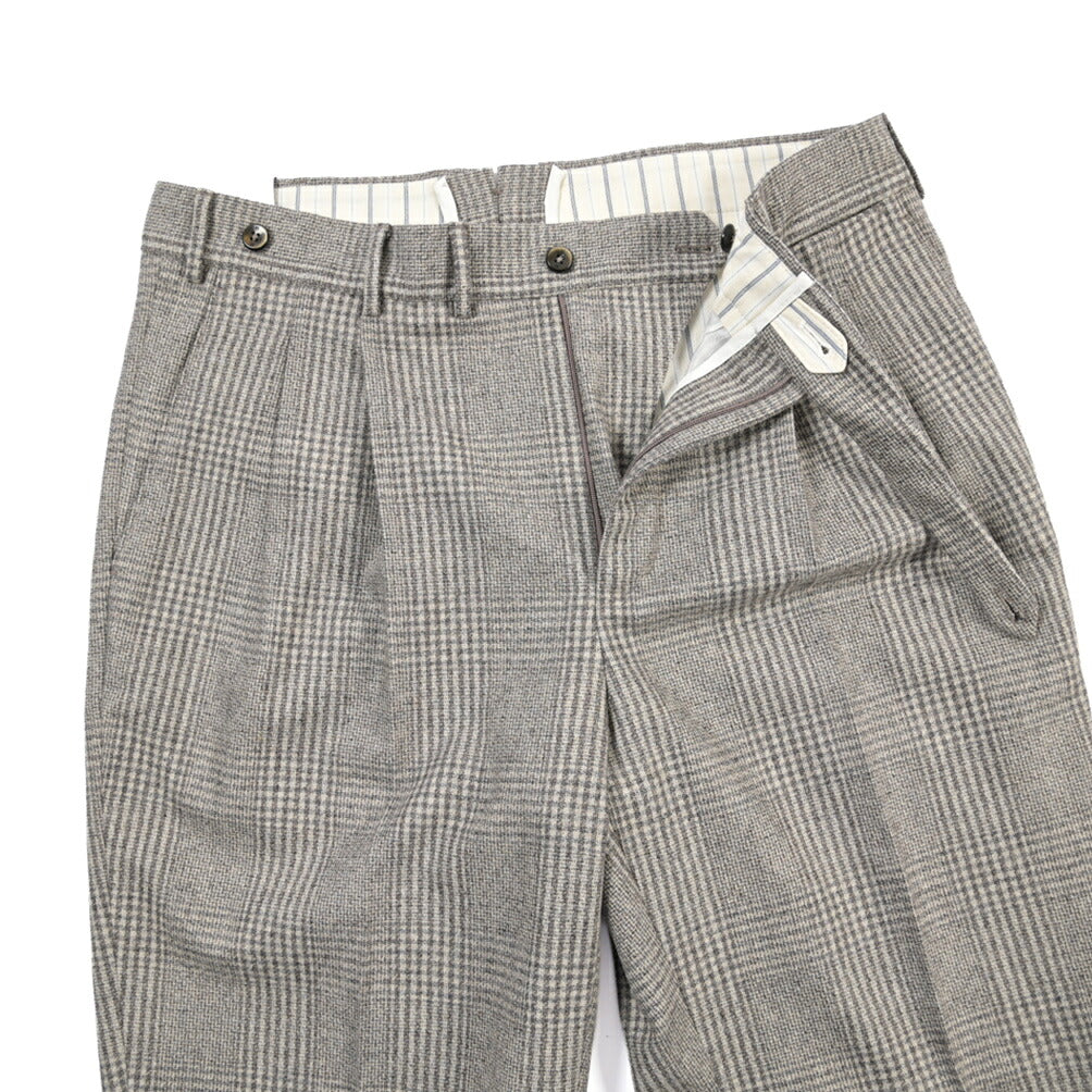 PT TORINO Deluxe “CARROT FIT” カシミヤ混ウール ツータックグルカパンツ