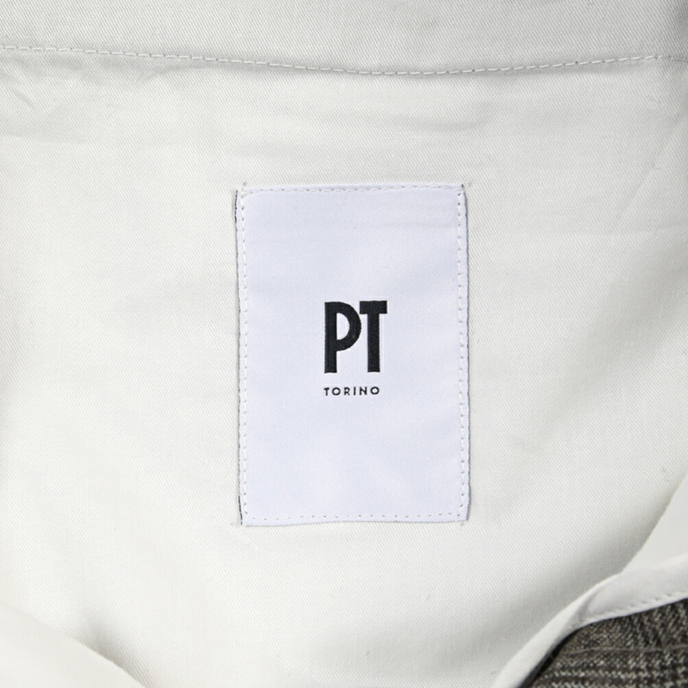 PT TORINO “SLIM FIT” SUPER 100's ヴァージンウール100% ノータックグルカパンツ