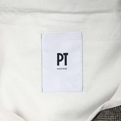 PT TORINO “SLIM FIT” SUPER 100's ヴァージンウール100% ノータックグルカパンツ