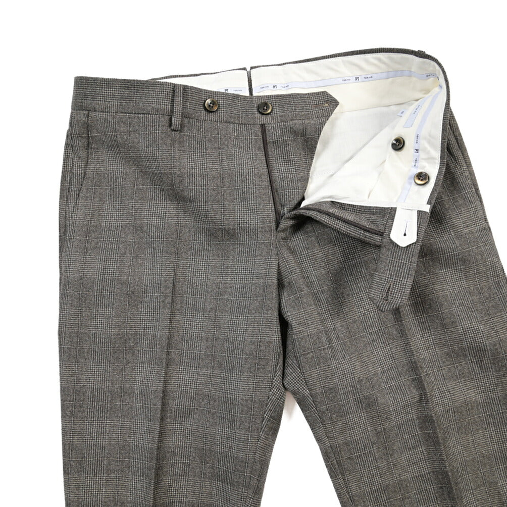 PT TORINO “SLIM FIT” SUPER 100's ヴァージンウール100% ノータックスラックス