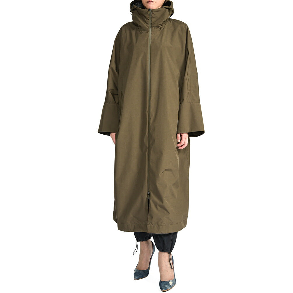HERNO “FUNCTIONAL WARDROBE” ポリエステル100% フード付きライトコート PRO-METEO 撥水 防風 透湿 / レディース