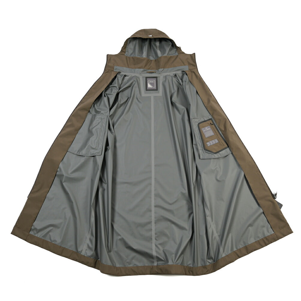HERNO “FUNCTIONAL WARDROBE” ポリエステル100% フード付きライトコート PRO-METEO 撥水 防風 透湿 / レディース