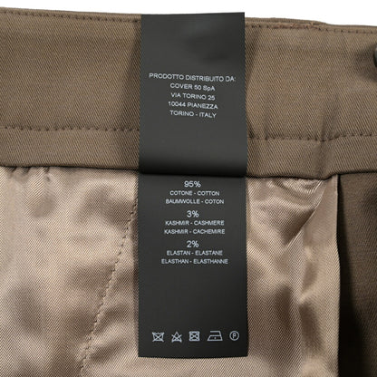 PT TORINO “GIO” カシミヤ混コットン ノータックパンツ