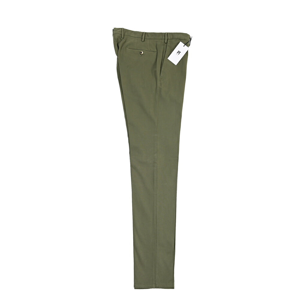 PT TORINO “SUPERSLIM FIT” モダール混コットン ノータックパンツ