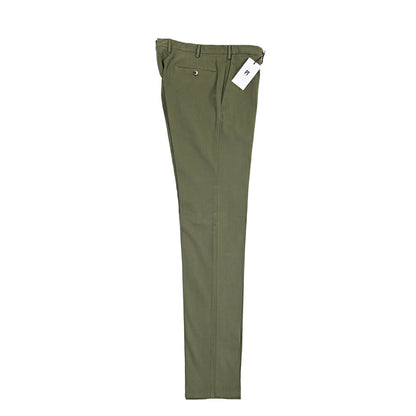 PT TORINO “SUPERSLIM FIT” モダール混コットン ノータックパンツ