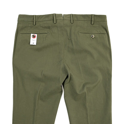 PT TORINO “SUPERSLIM FIT” モダール混コットン ノータックパンツ