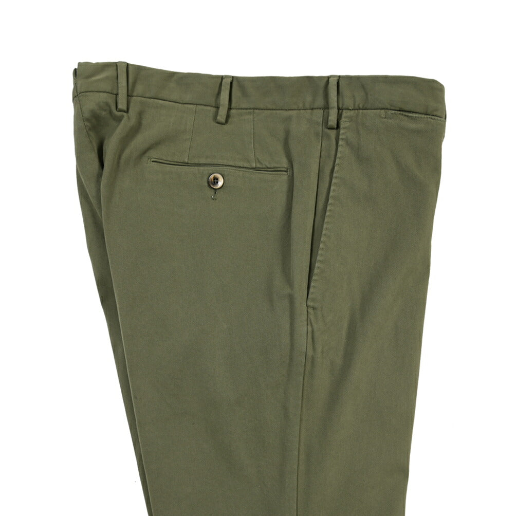 PT TORINO “SUPERSLIM FIT” モダール混コットン ノータックパンツ