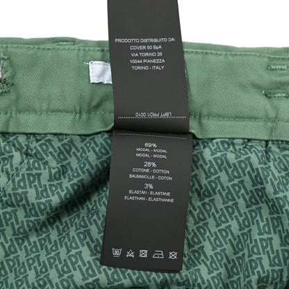 PT TORINO “SLIM FIT” モダール混コットン ドローコード付きパンツ
