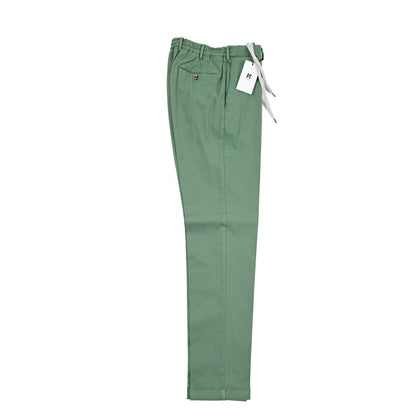 PT TORINO “SLIM FIT” モダール混コットン ドローコード付きパンツ