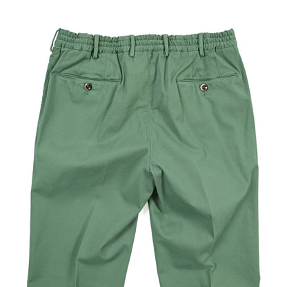PT TORINO “SLIM FIT” モダール混コットン ドローコード付きパンツ