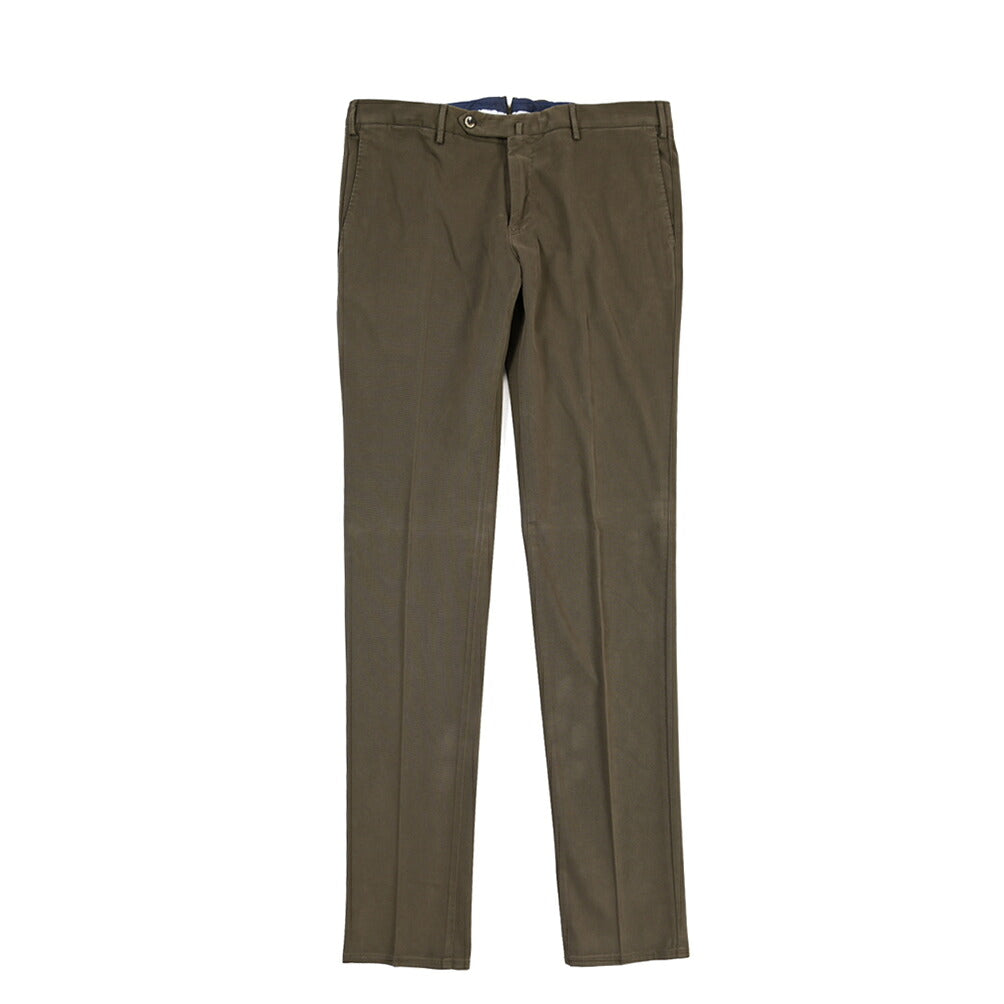 PT TORINO “SUPERSLIM FIT” モダール混コットン ノータックパンツ