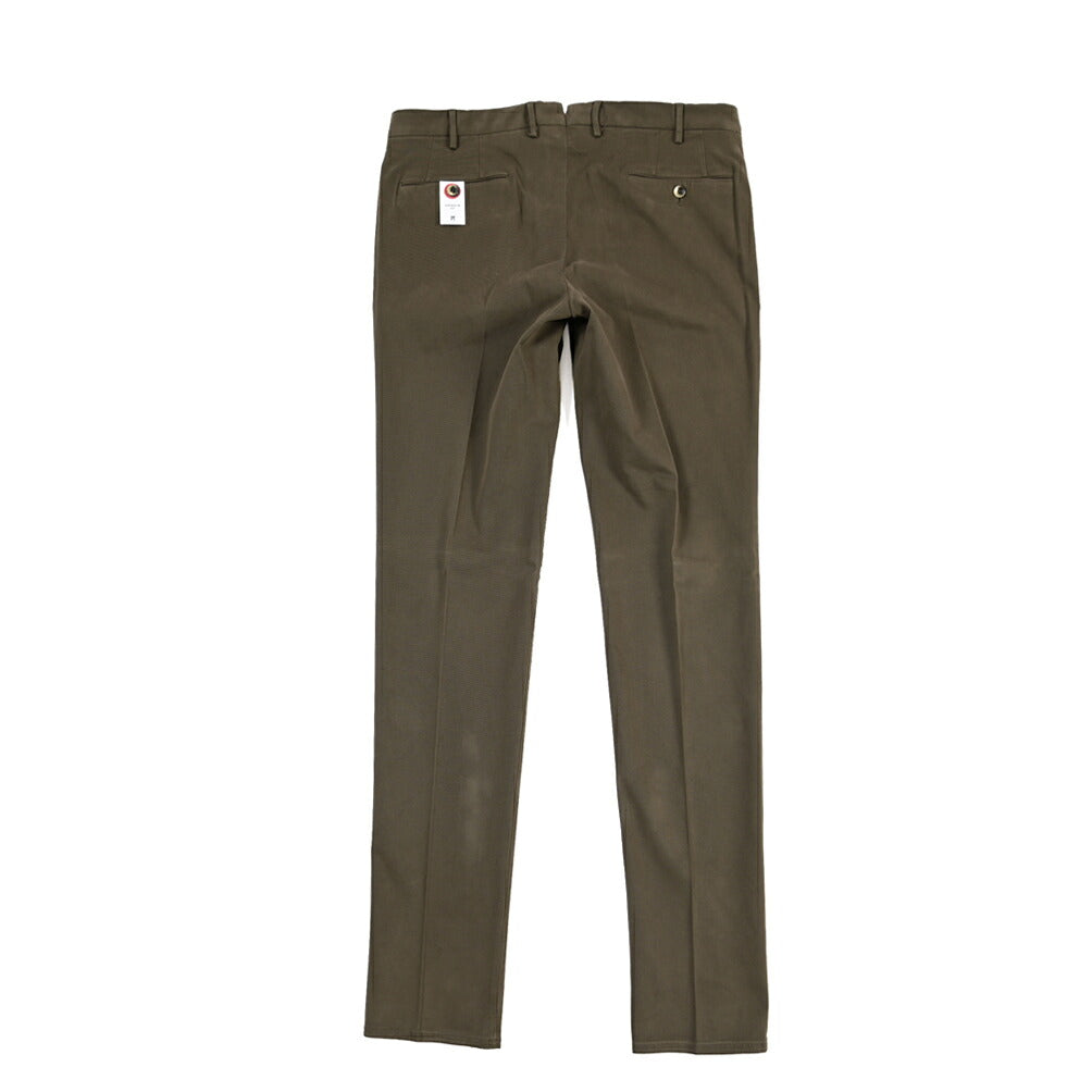 PT TORINO “SUPERSLIM FIT” モダール混コットン ノータックパンツ