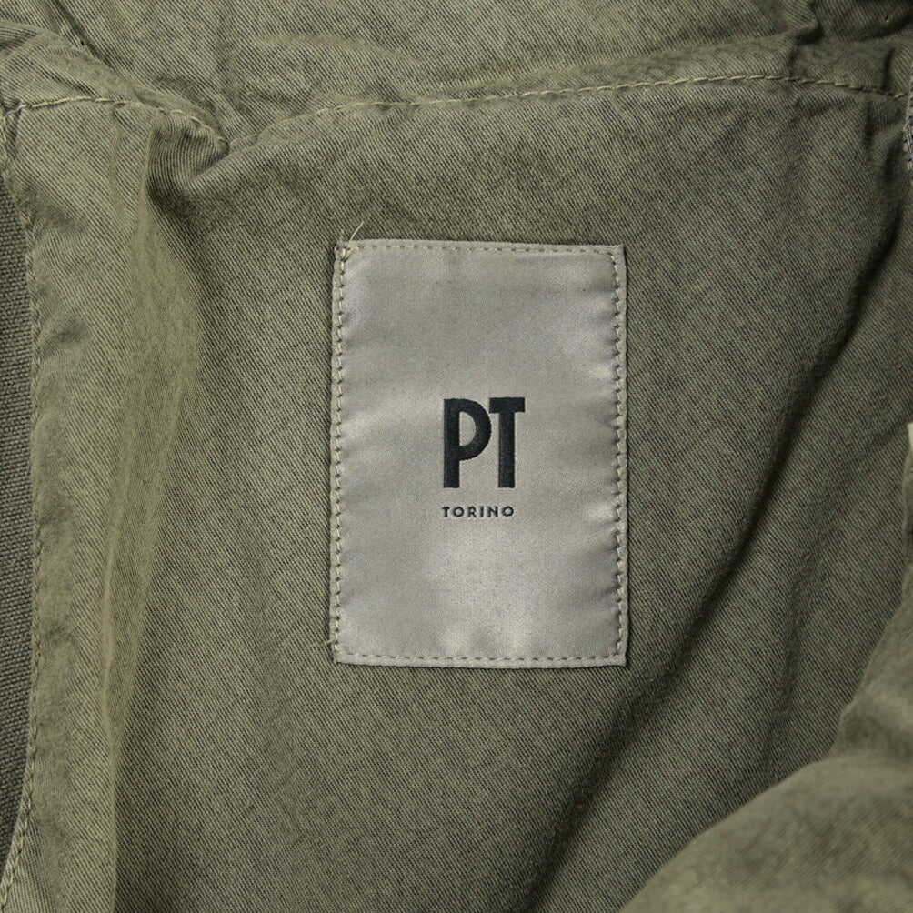 PT TORINO “MASTER FIT” リヨセル混コットン ノータックパンツ
