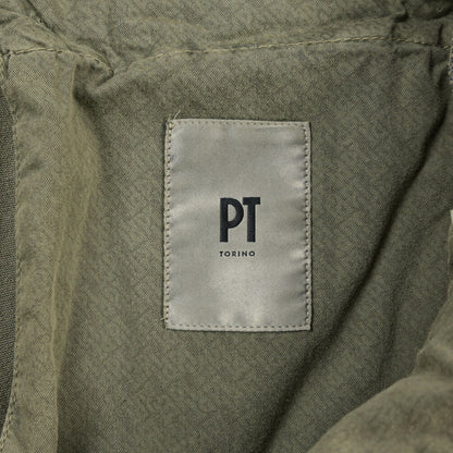 PT TORINO “MASTER FIT” リヨセル混コットン ノータックパンツ