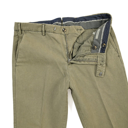 PT TORINO “MASTER FIT” リヨセル混コットン ノータックパンツ