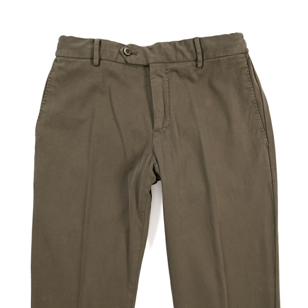 PT TORINO “SLIM FIT” カシミヤ混コットン ドローコード付きパンツ