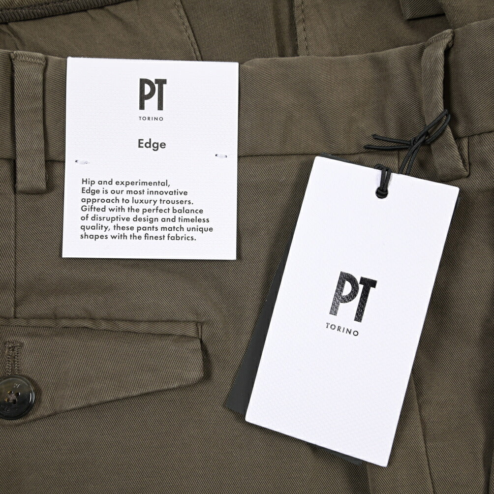 PT TORINO Edge “REBEL FIT” ストレッチコットン ワンタックスラックス