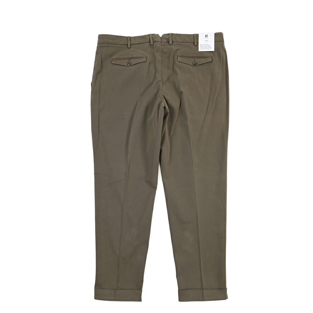 PT TORINO Edge “REBEL FIT” ストレッチコットン ワンタックスラックス