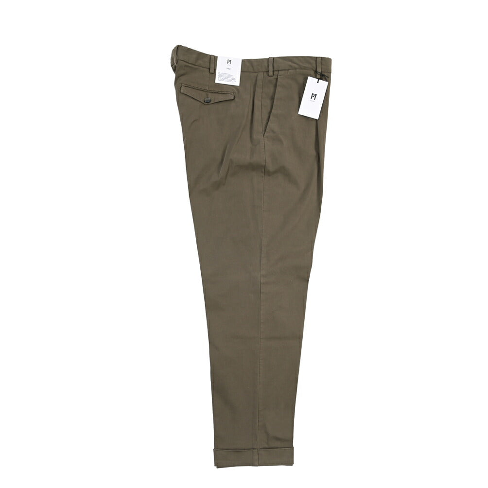 PT TORINO Edge “REBEL FIT” ストレッチコットン ワンタックスラックス