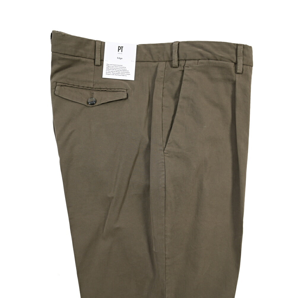 PT TORINO Edge “REBEL FIT” ストレッチコットン ワンタックスラックス