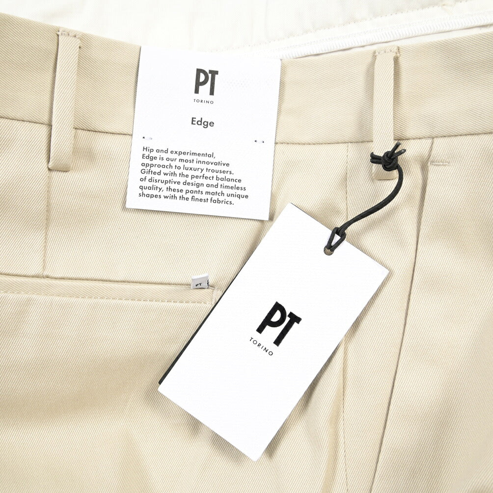 PT TORINO Edge “REBEL FIT” ストレッチコットンチノ ノータックチノパンツ