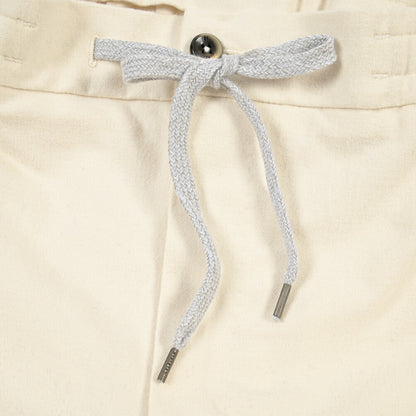 PT TORINO “SOFT FIT” ストレッチコットン ドローコード付ワンタックスラックス
