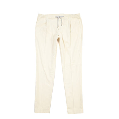 PT TORINO “SOFT FIT” ストレッチコットン ドローコード付ワンタックスラックス