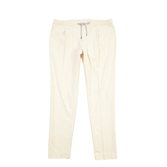 PT TORINO “SOFT FIT” ストレッチコットン ドローコード付ワンタックスラックス