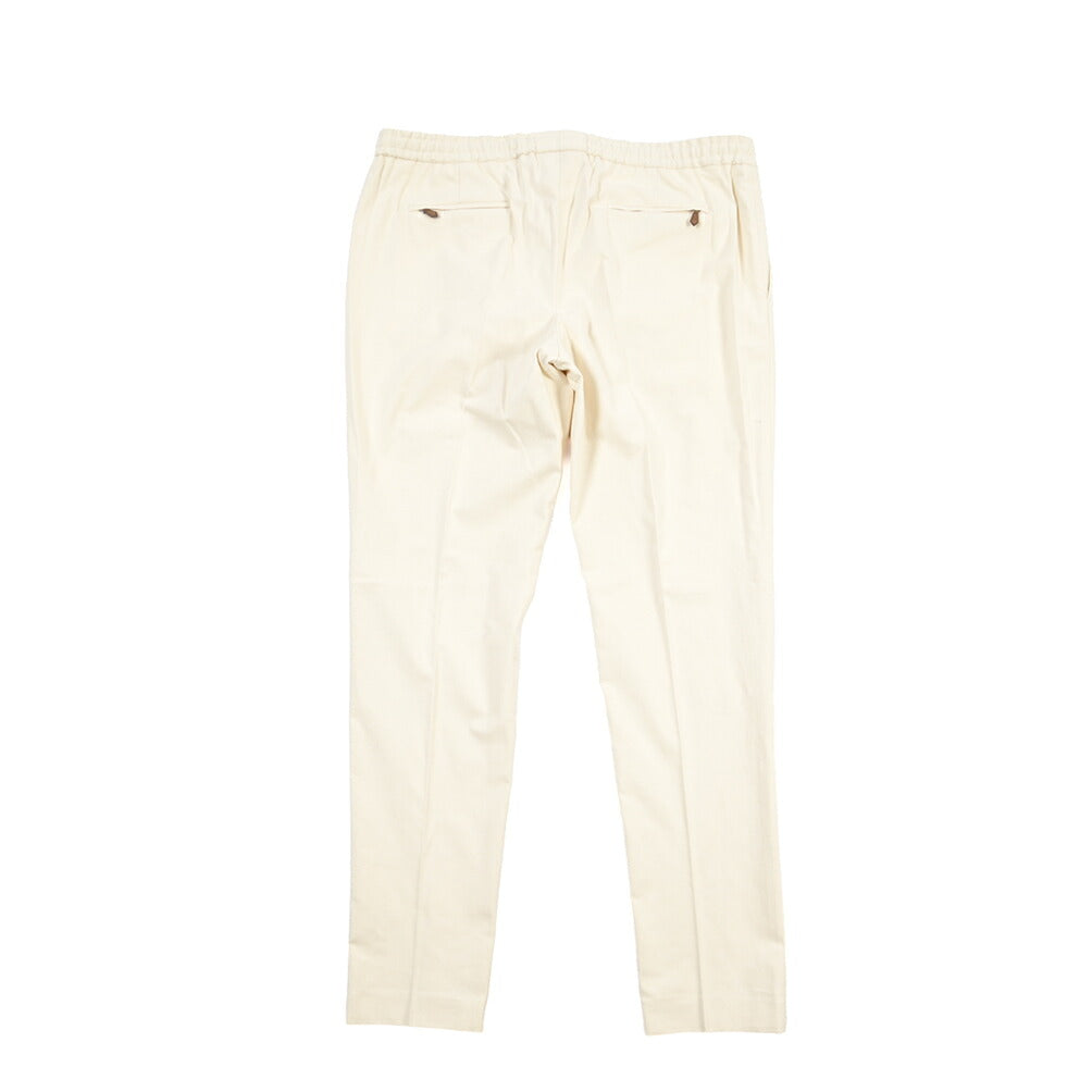 PT TORINO “SOFT FIT” ストレッチコットン ドローコード付ワンタックスラックス