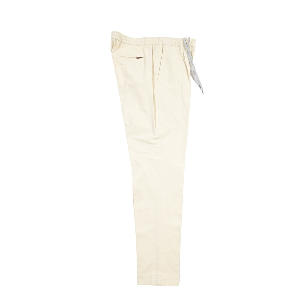 PT TORINO “SOFT FIT” ストレッチコットン ドローコード付ワンタックスラックス