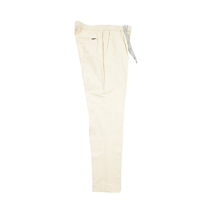 PT TORINO “SOFT FIT” ストレッチコットン ドローコード付ワンタックスラックス