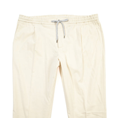 PT TORINO “SOFT FIT” ストレッチコットン ドローコード付ワンタックスラックス