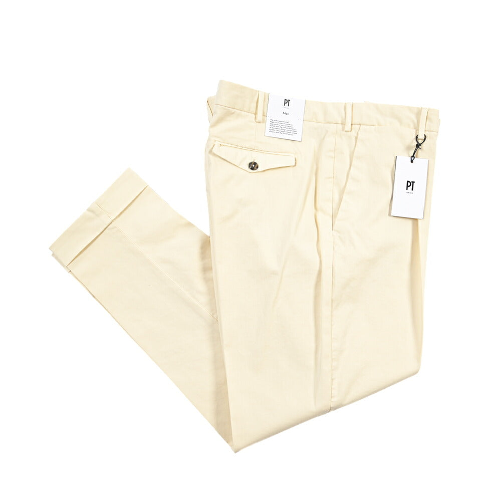 PT TORINO Edge “REBEL FIT” ストレッチコットン ワンタックチノパンツ
