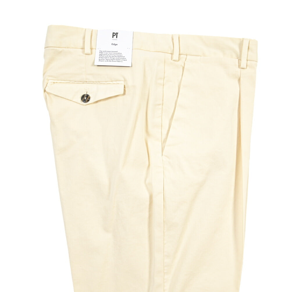 PT TORINO Edge “REBEL FIT” ストレッチコットン ワンタックチノパンツ