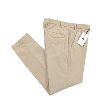 PT TORINO “MASTER FIT” リヨセル混コットン ノータックパンツ