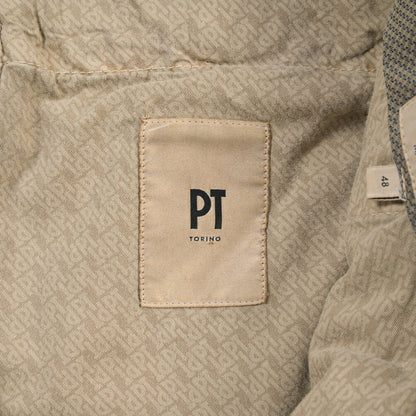 PT TORINO “MASTER FIT” リヨセル混コットン ノータックパンツ