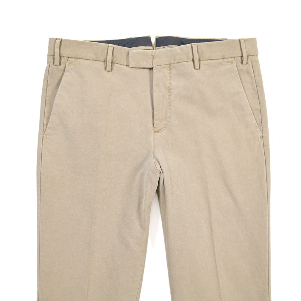 PT TORINO “MASTER FIT” リヨセル混コットン ノータックパンツ