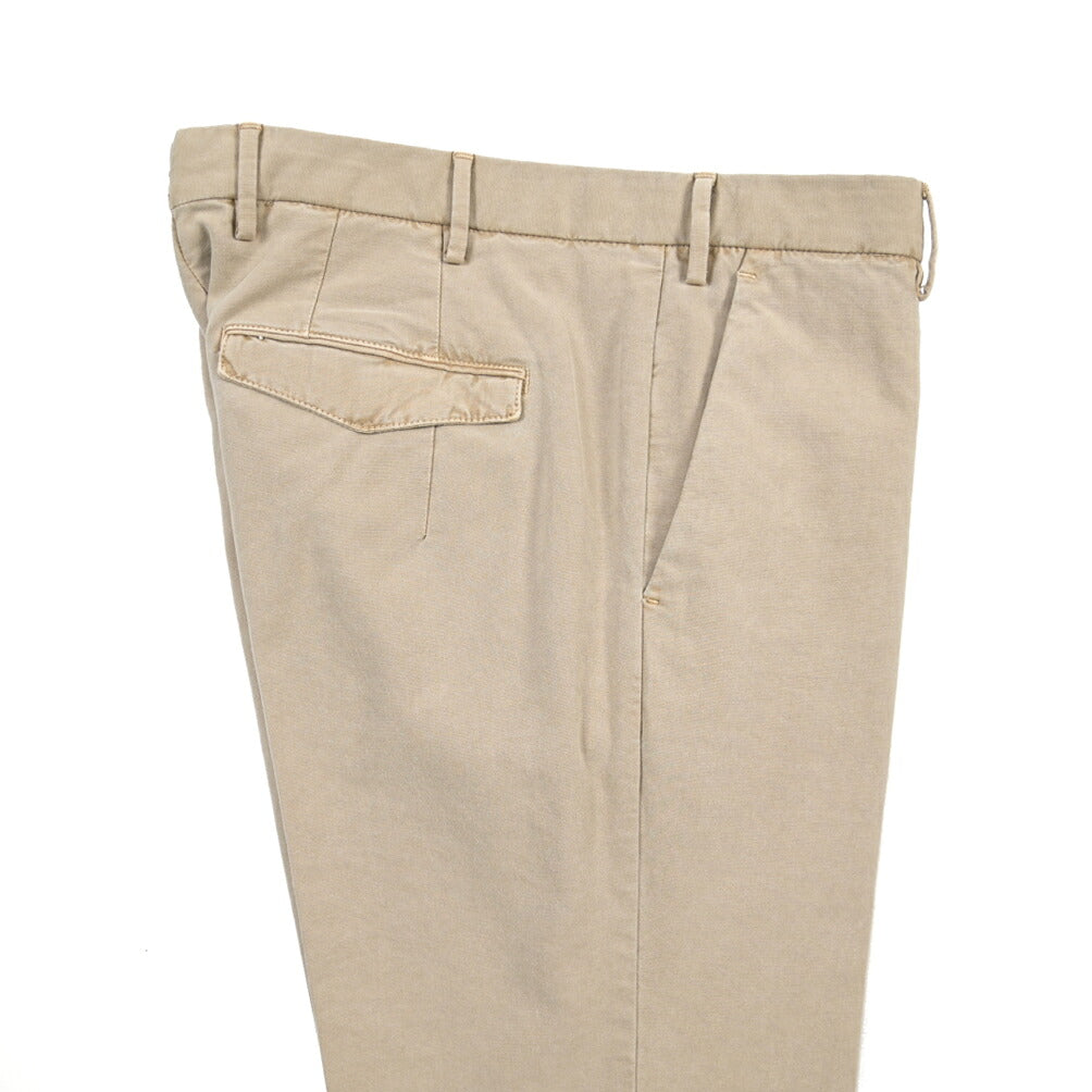 PT TORINO “MASTER FIT” リヨセル混コットン ノータックパンツ