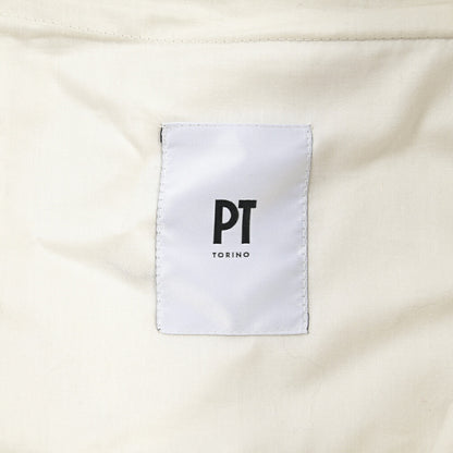 PT TORINO “SUPERSLIM FIT” カシミヤ混コットン ノータックパンツ