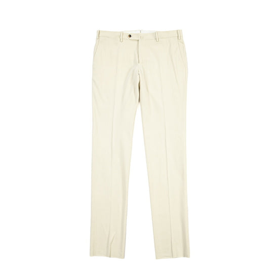 PT TORINO “SUPERSLIM FIT” カシミヤ混コットン ノータックパンツ