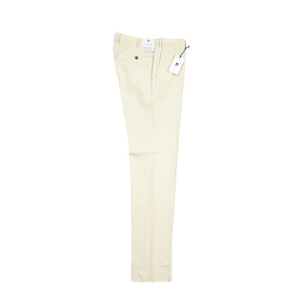 PT TORINO “SUPERSLIM FIT” カシミヤ混コットン ノータックパンツ