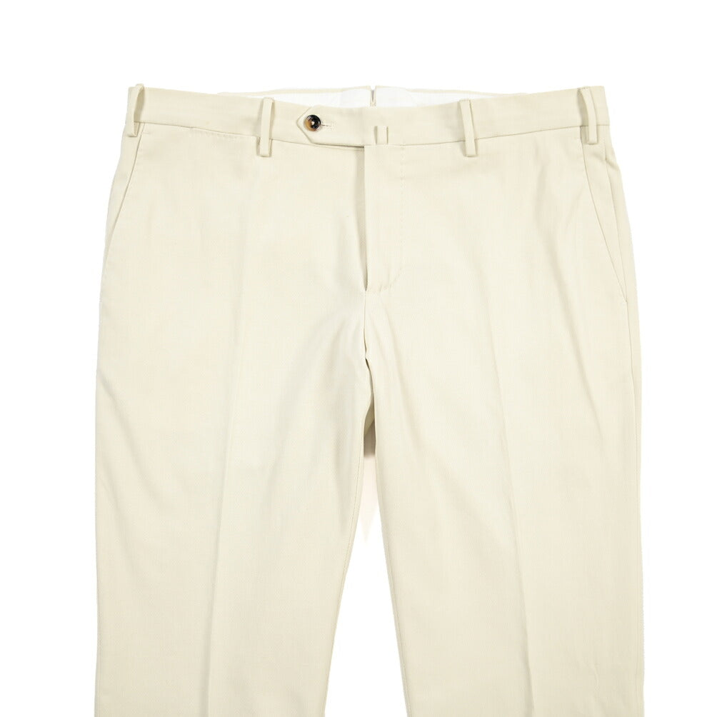 PT TORINO “SUPERSLIM FIT” カシミヤ混コットン ノータックパンツ