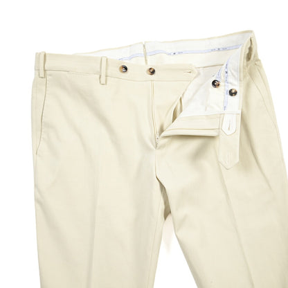 PT TORINO “SUPERSLIM FIT” カシミヤ混コットン ノータックパンツ
