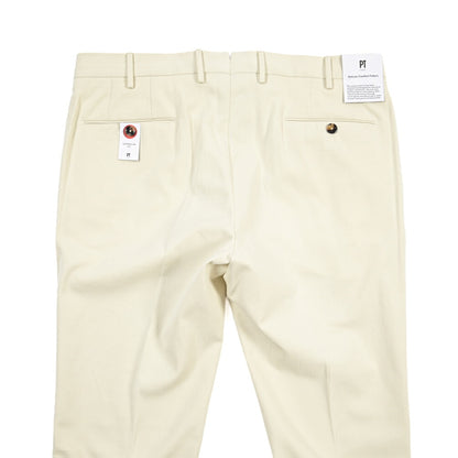 PT TORINO “SUPERSLIM FIT” カシミヤ混コットン ノータックパンツ