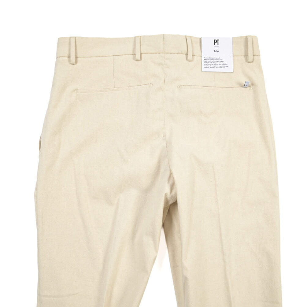 PT TORINO Edge “SOFT FIT” ストレッチコットン ノータックチノパンツ